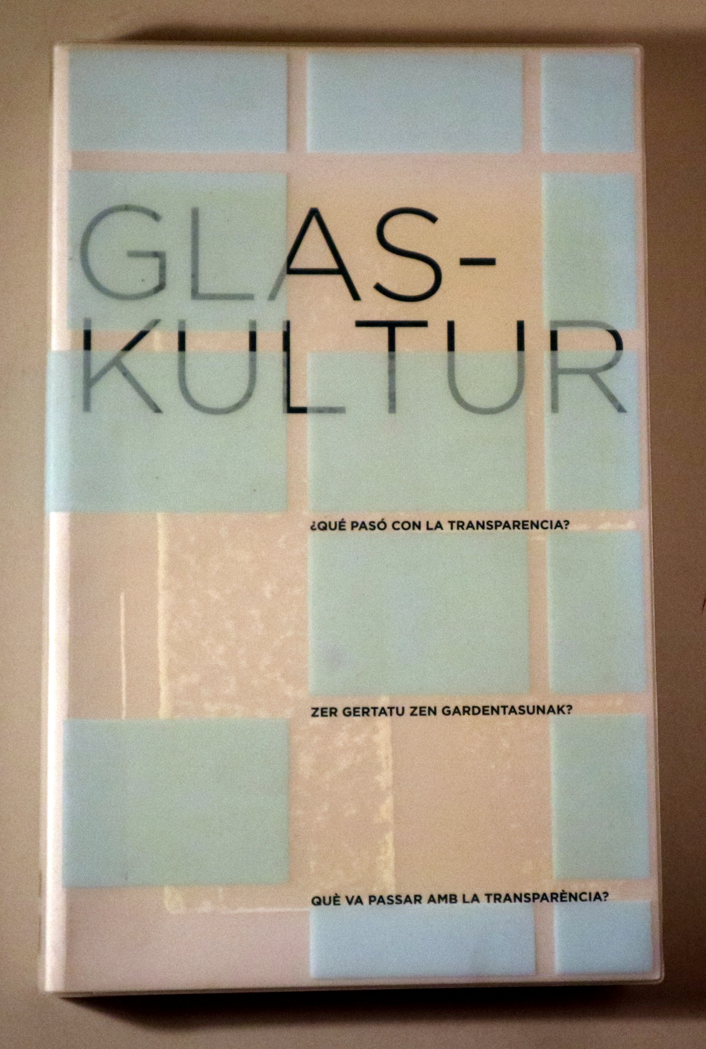 GLAS-KULTUR. ¿Qué pasó con la transparencia? - Donostia/Lleida 2007 - Muy ilustrado