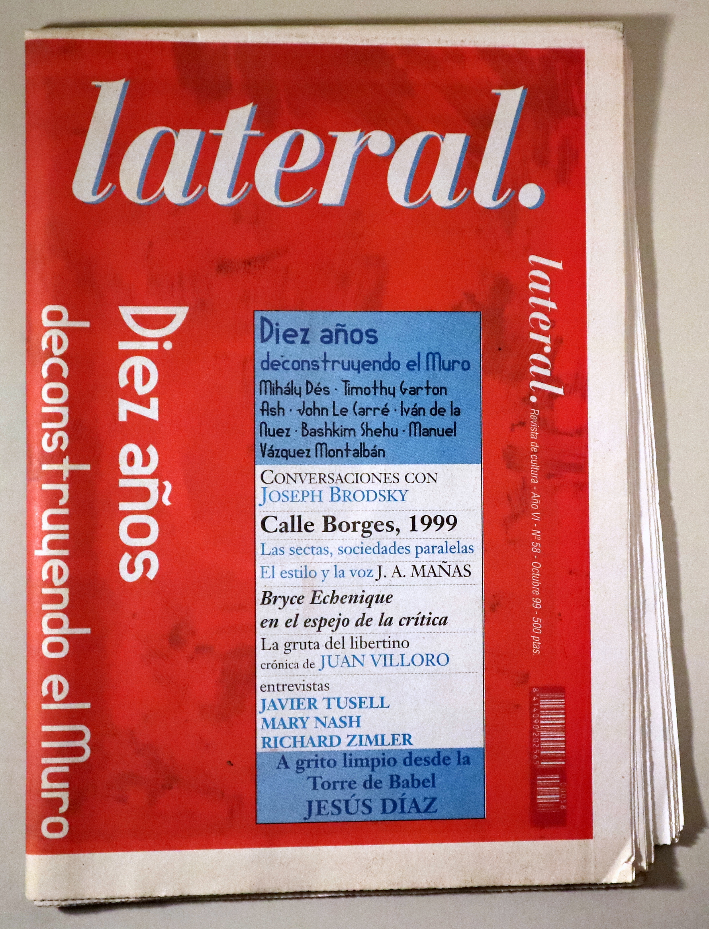 LATERAL Nº 58: Diez años deconstruyendo el Muro - Barcelona 1999 - Ilustrado