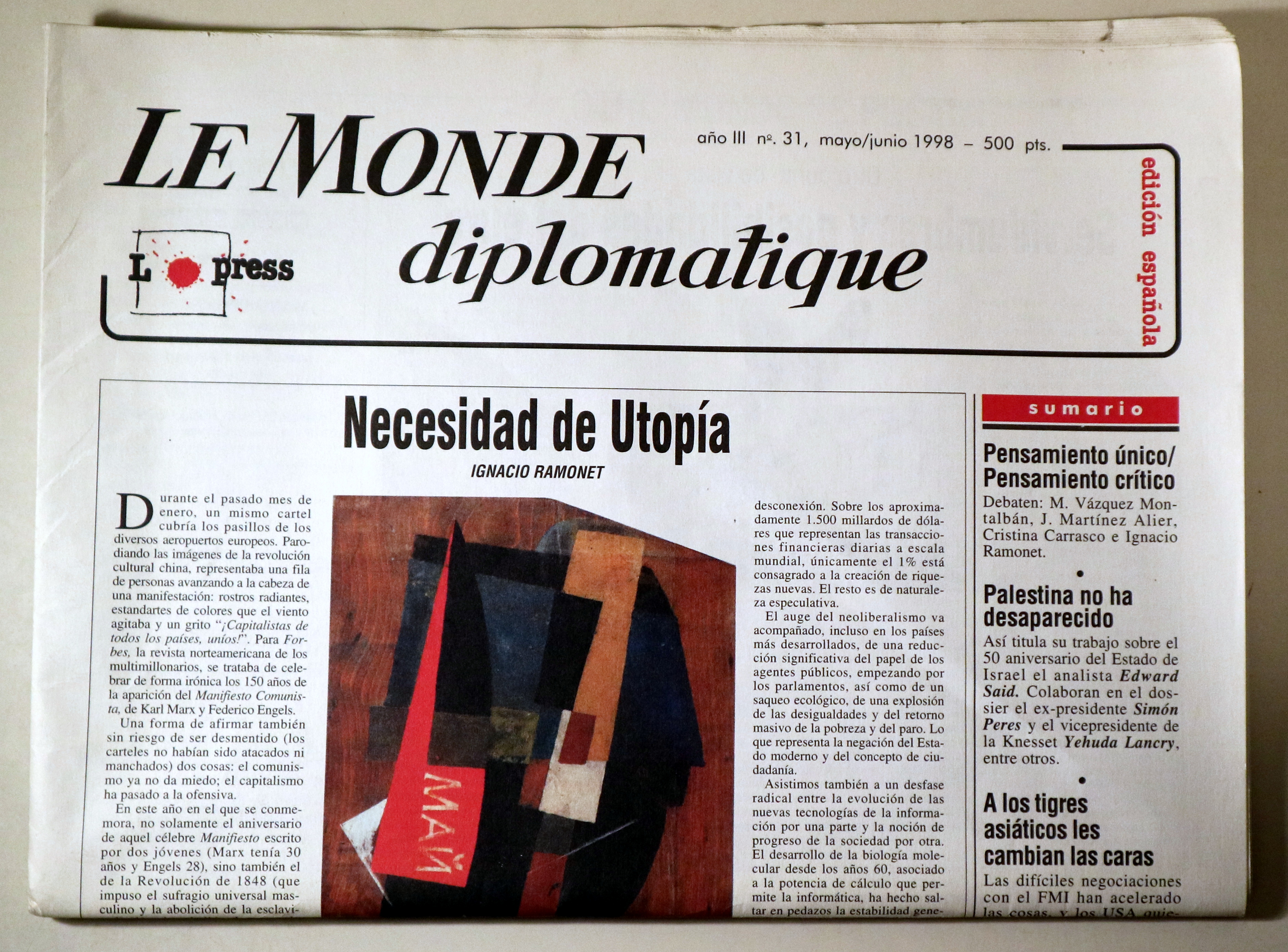 LE MONDE diplomatique Nº 31 - Paris 1998 - Ilustrado - Edición española
