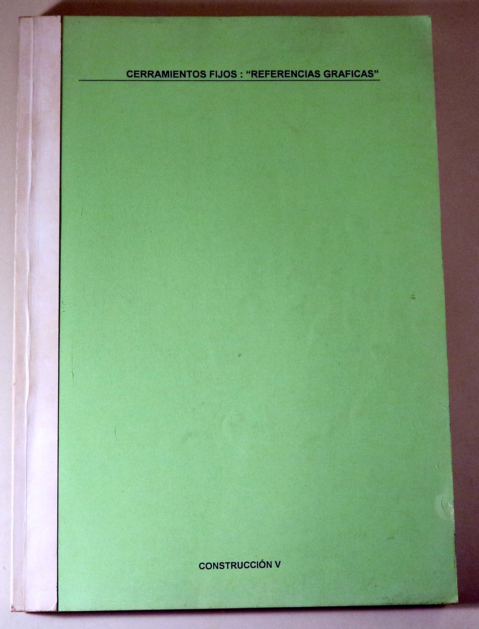 CERRAMIENTOS FIJOS: "REFERENCIAS GRÁFICAS" - s/l s/f - Ilustrado