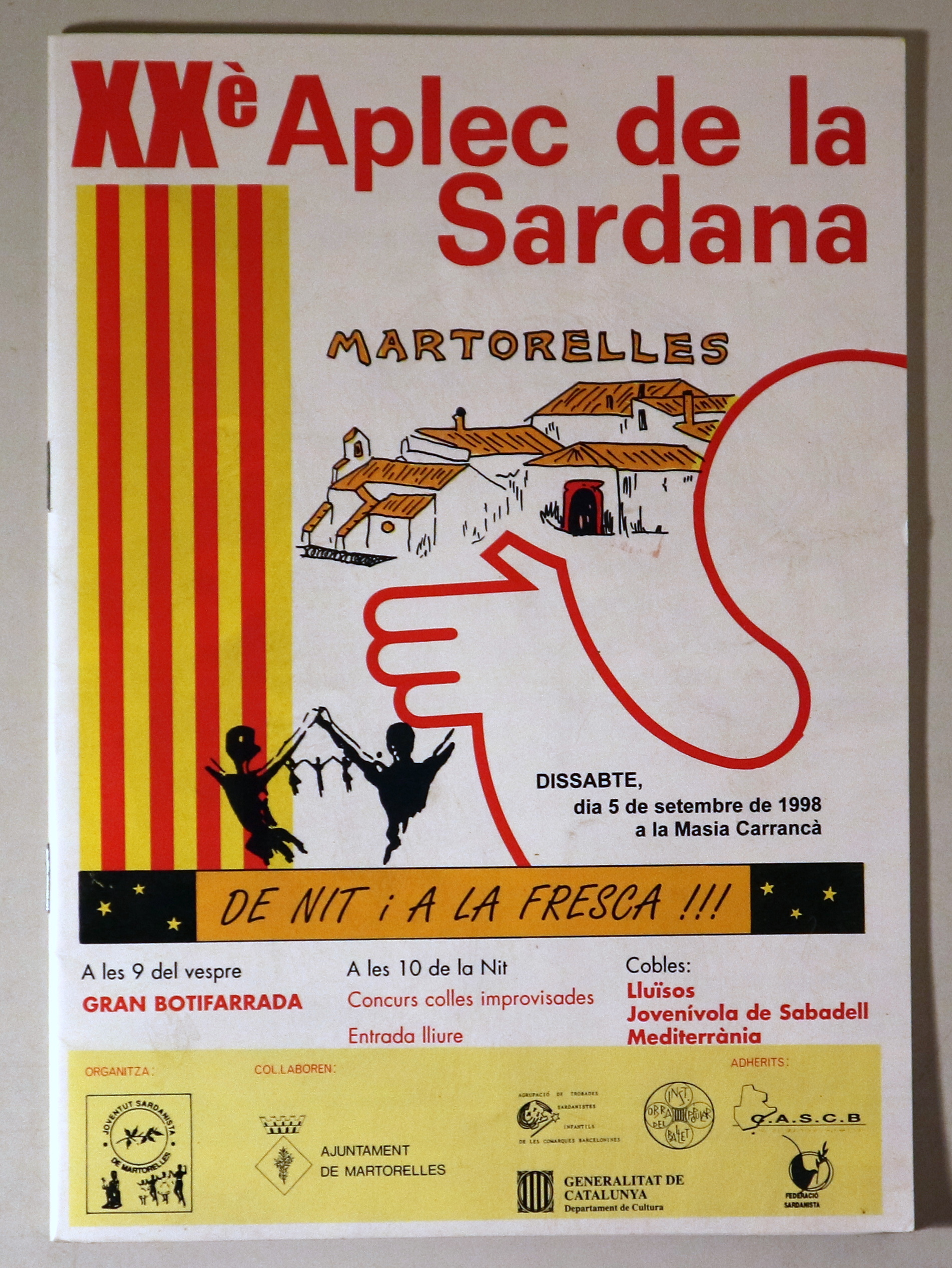 XXè APLEC DE LA SARDANA MARTORELLES - Martorelles 1998