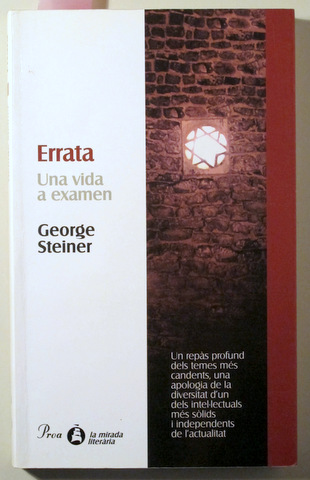 ERRATA. Una vida a examen - Barcelona 2000 - 1ª edició en català