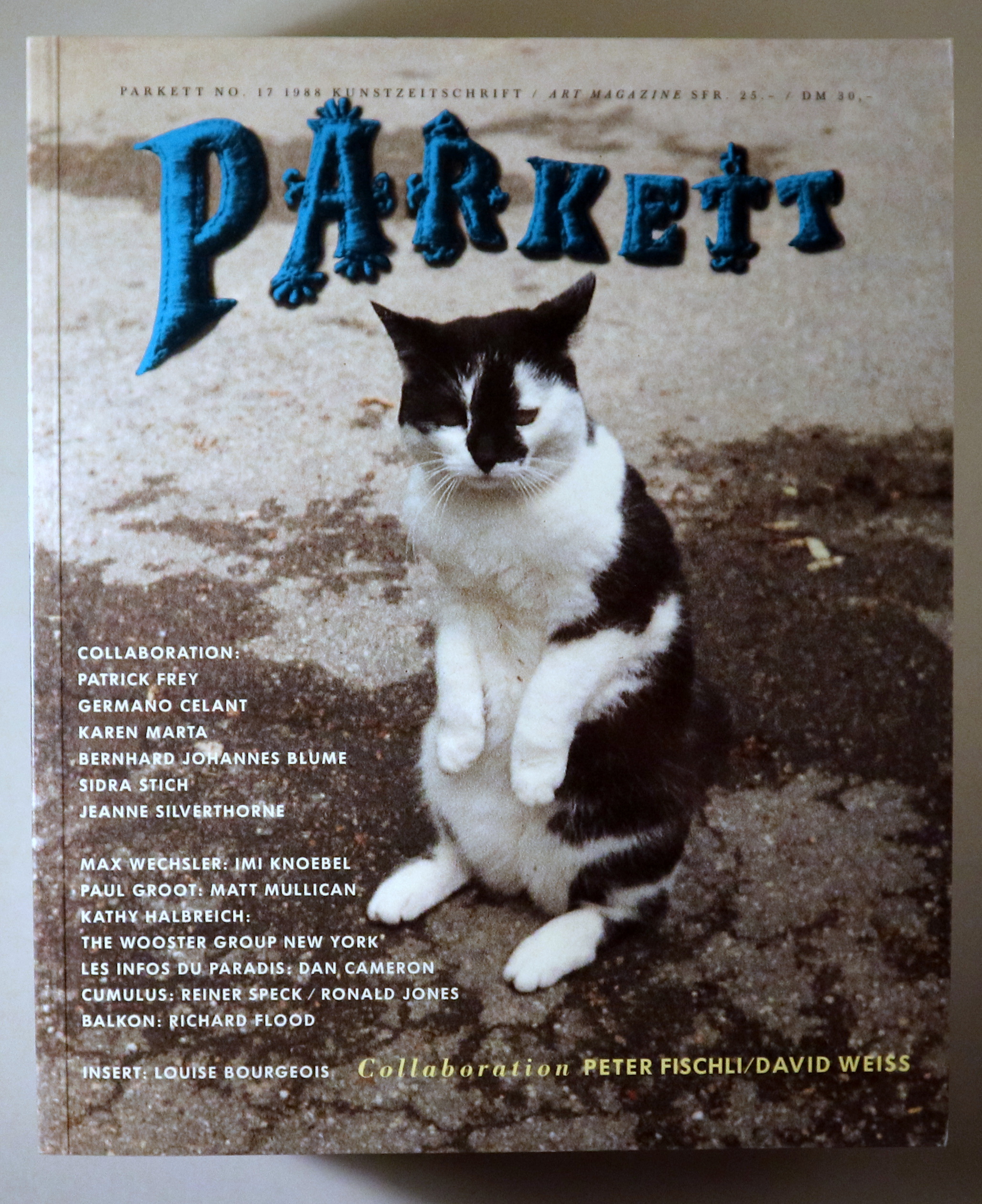 PARKETT Nº 17 - Zürich 1988 - Ilustrado