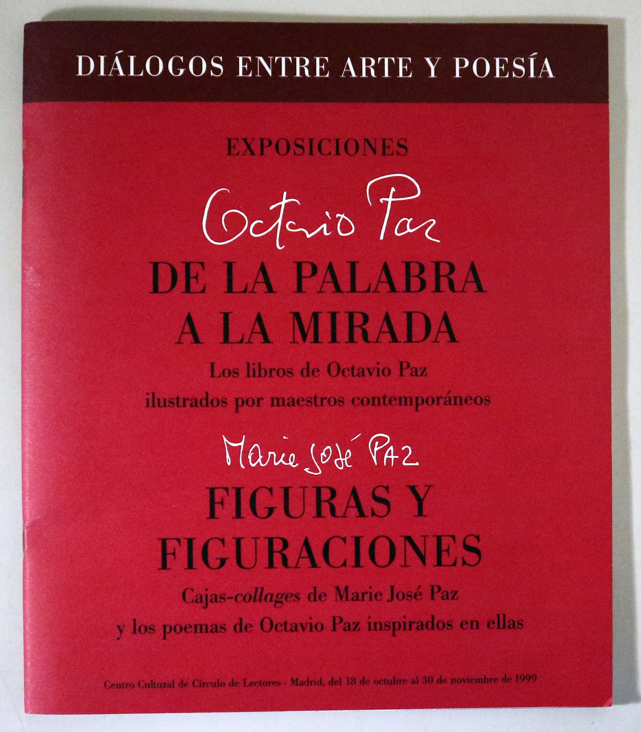 DE LA PALABRA A LA MIRADA / FIGURAS Y FIGURACIONES - Madrid 1999 - Ilustrado