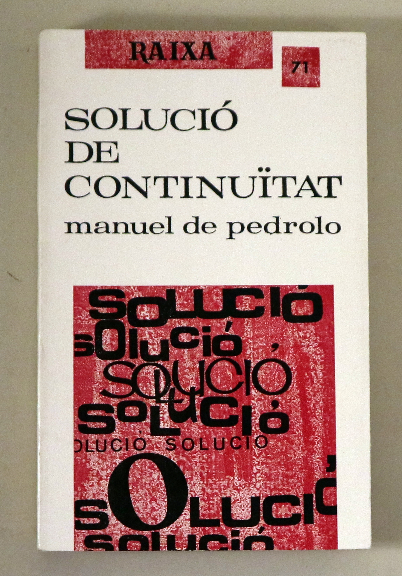 SOLUCIÓ DE CONTINUÏTAT - Palma de Mallorca 1968 - 1a edició