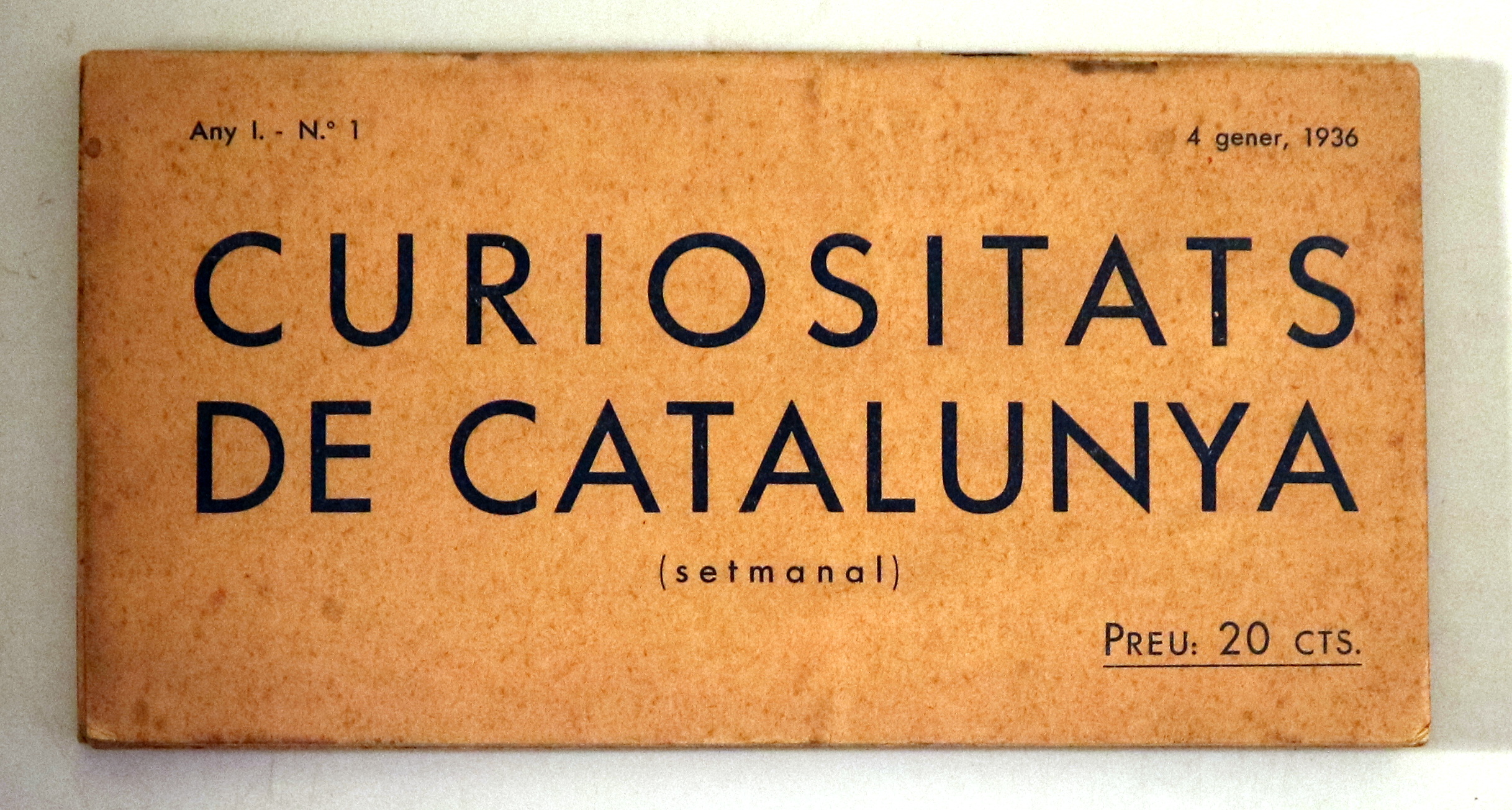 CURIOSITATS DE CATALUNYA Nº 1 - Barcelona 1936