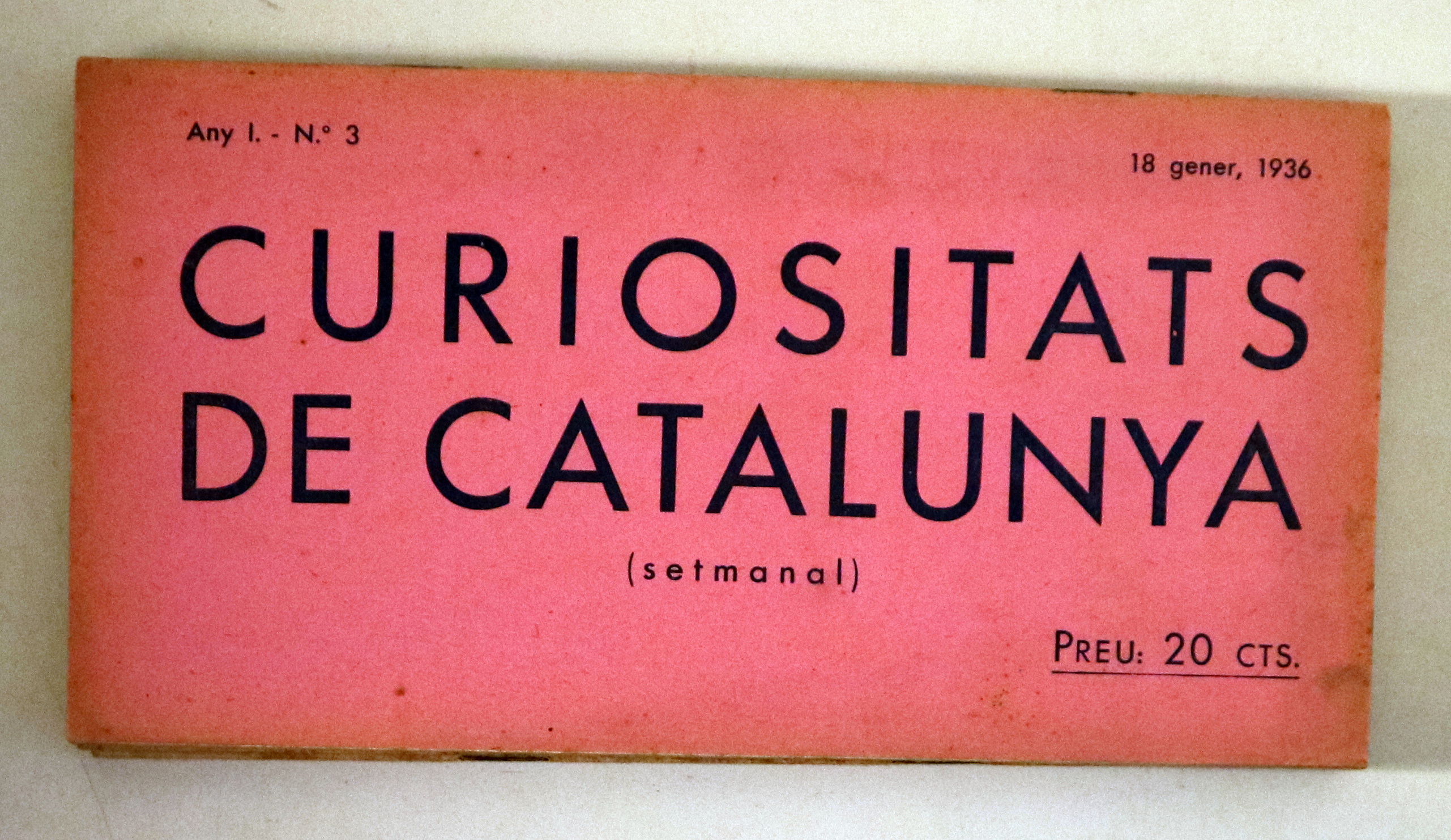 CURIOSITATS DE CATALUNYA Nº 3 - Barcelona 1936