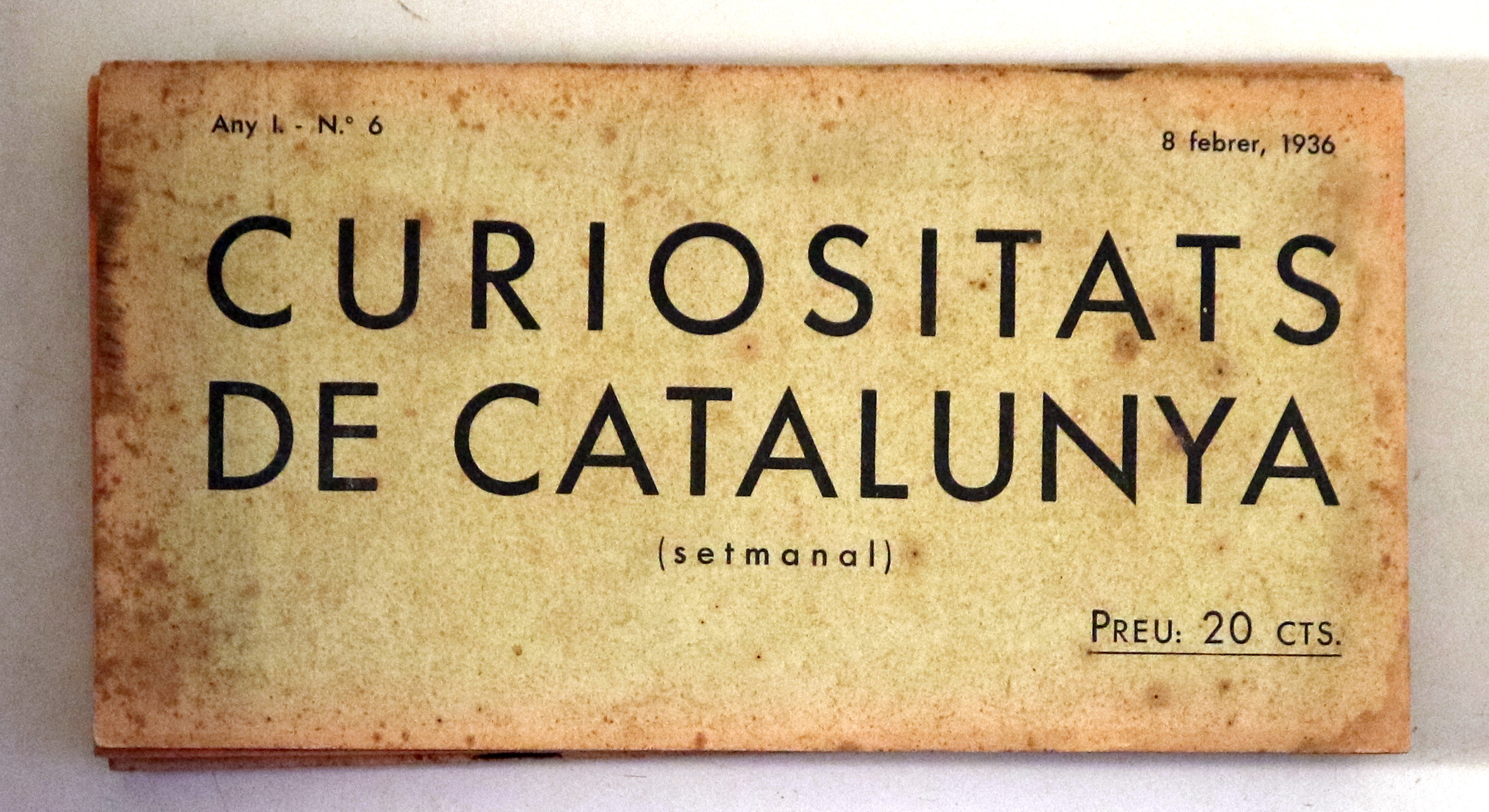 CURIOSITATS DE CATALUNYA Nº 6 - Barcelona 1936