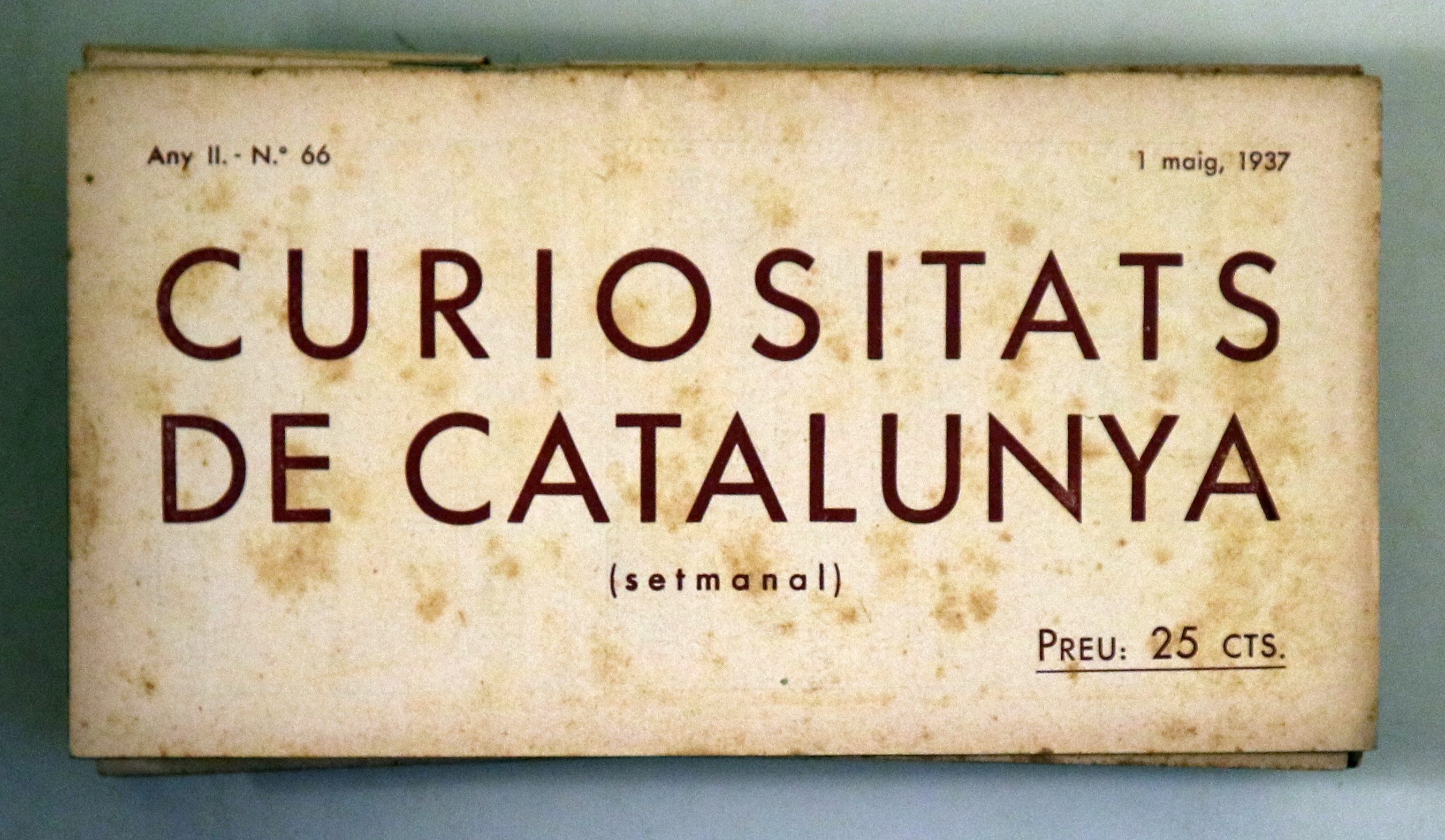 CURIOSITATS DE CATALUNYA Nº 66 - Barcelona 1937