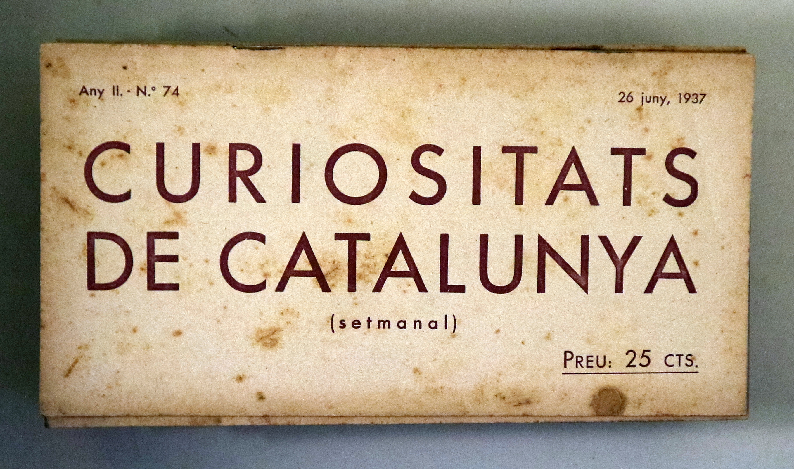 CURIOSITATS DE CATALUNYA Nº 74 - Barcelona 1937