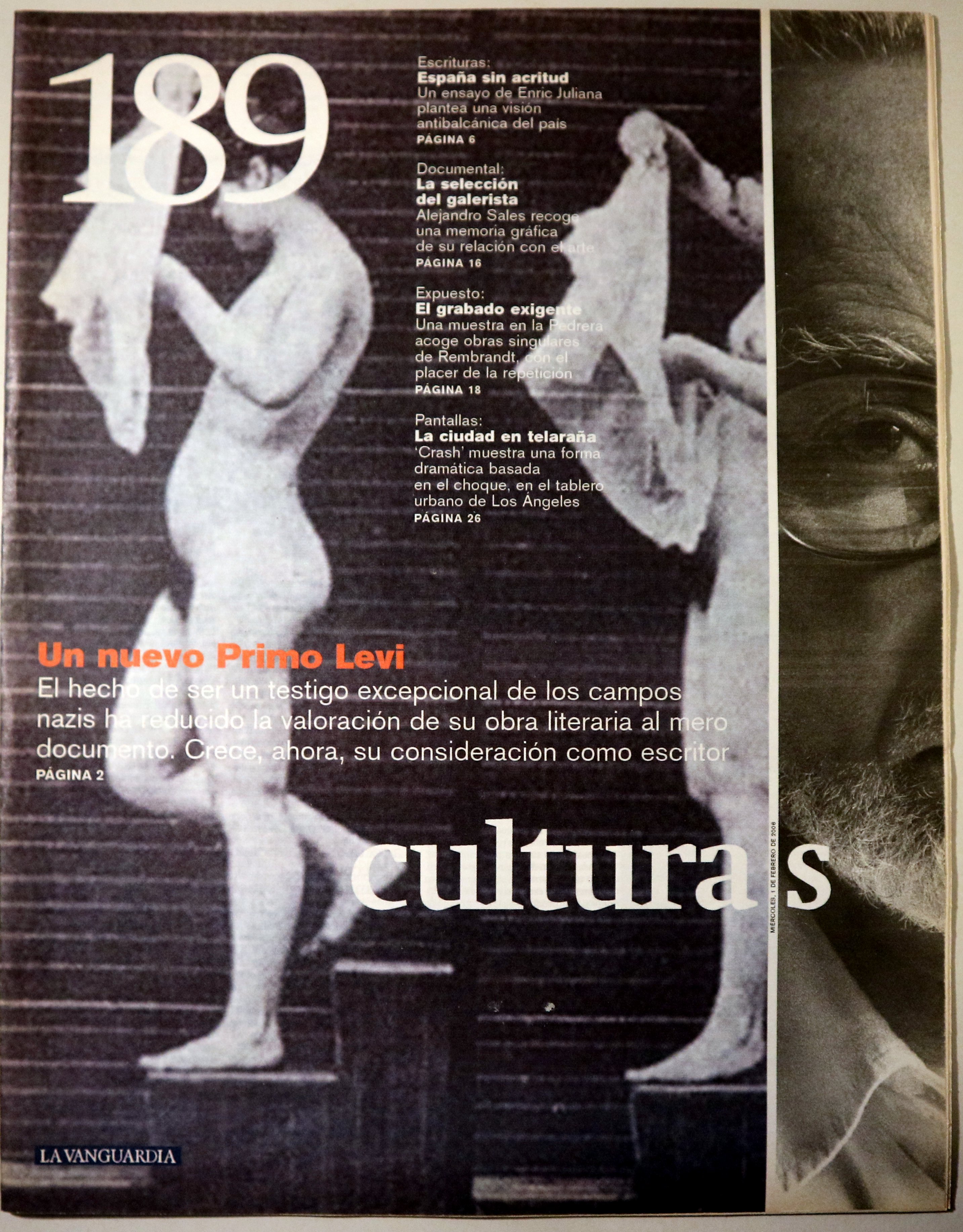 CULTURAS Nº 189: Un nuevo Primo Levi - Barcelona 2006 - Ilustrado