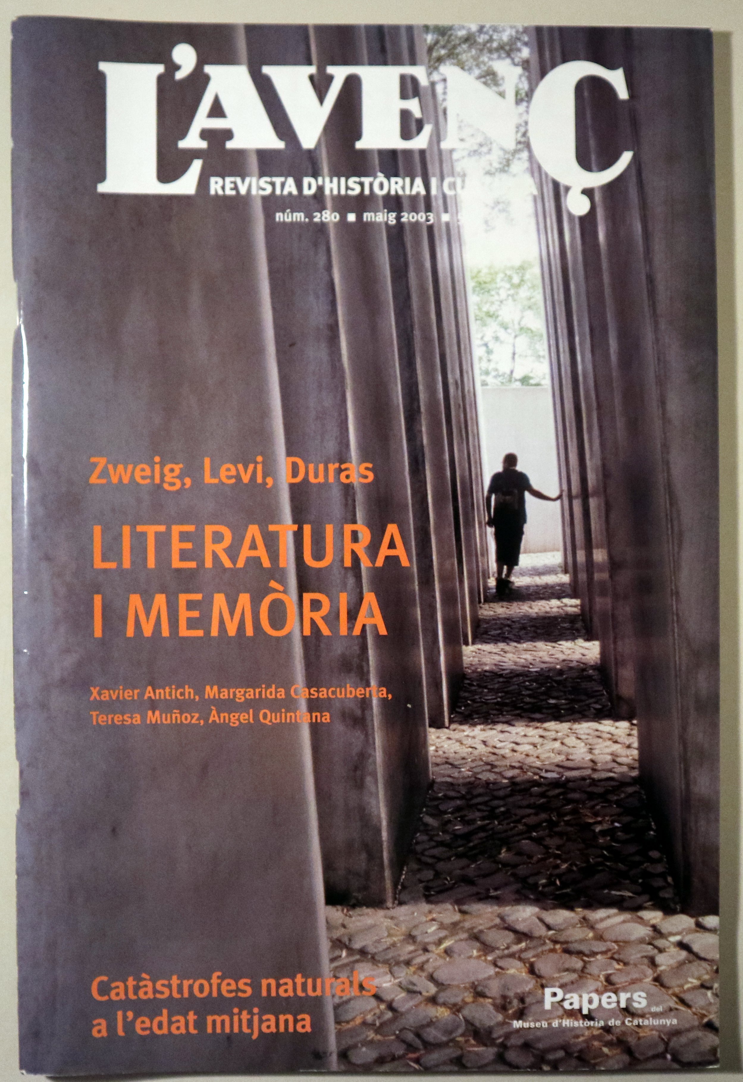 L'AVENÇ Nº 280: Literatura i memòria - Barcelona 2003 - Il·lustrada