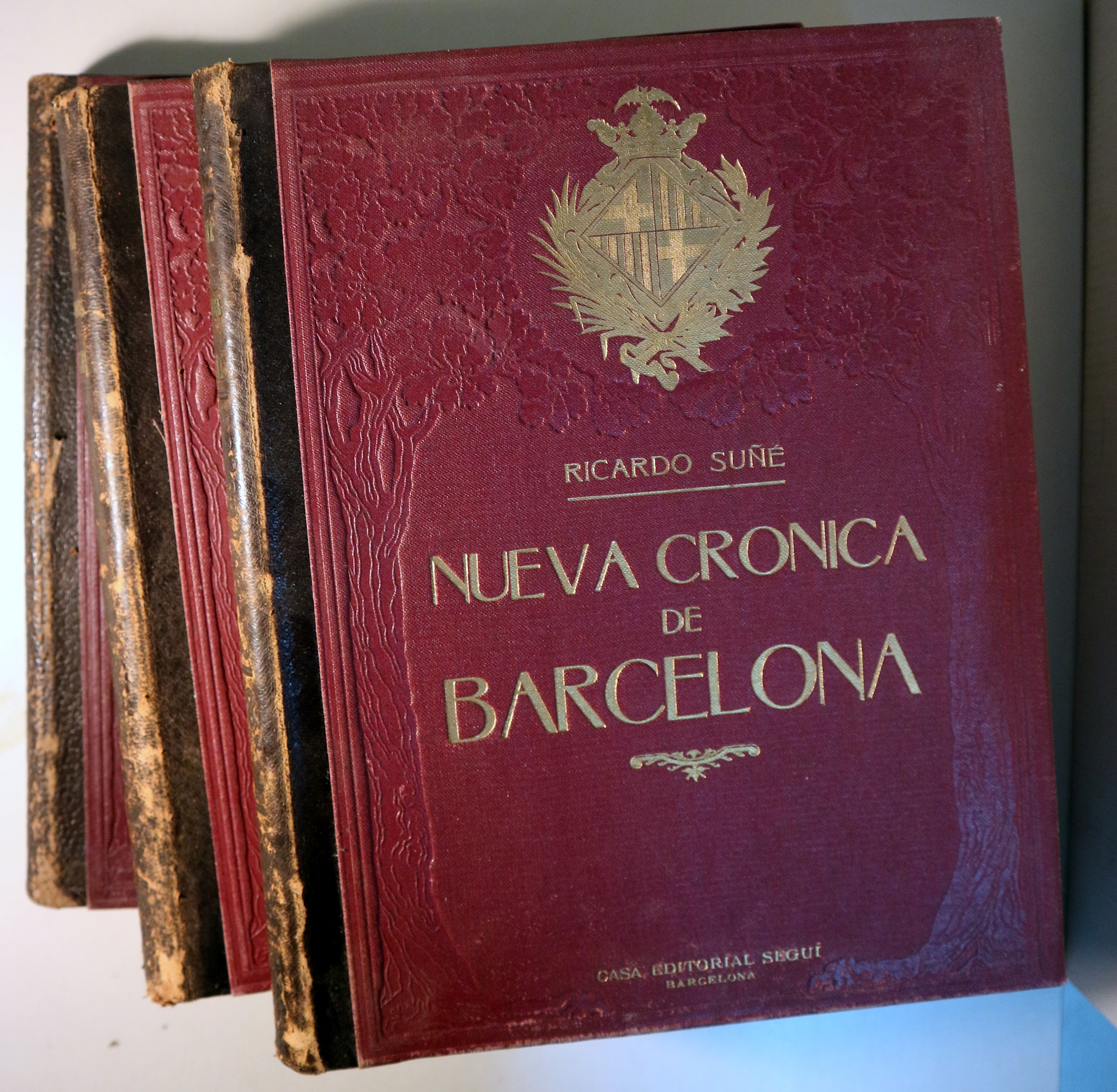 NUEVA CRÓNICA DE BARCELONA ( 3 Vol. - Completo) - Barcelona s/f - Muy ilustrado