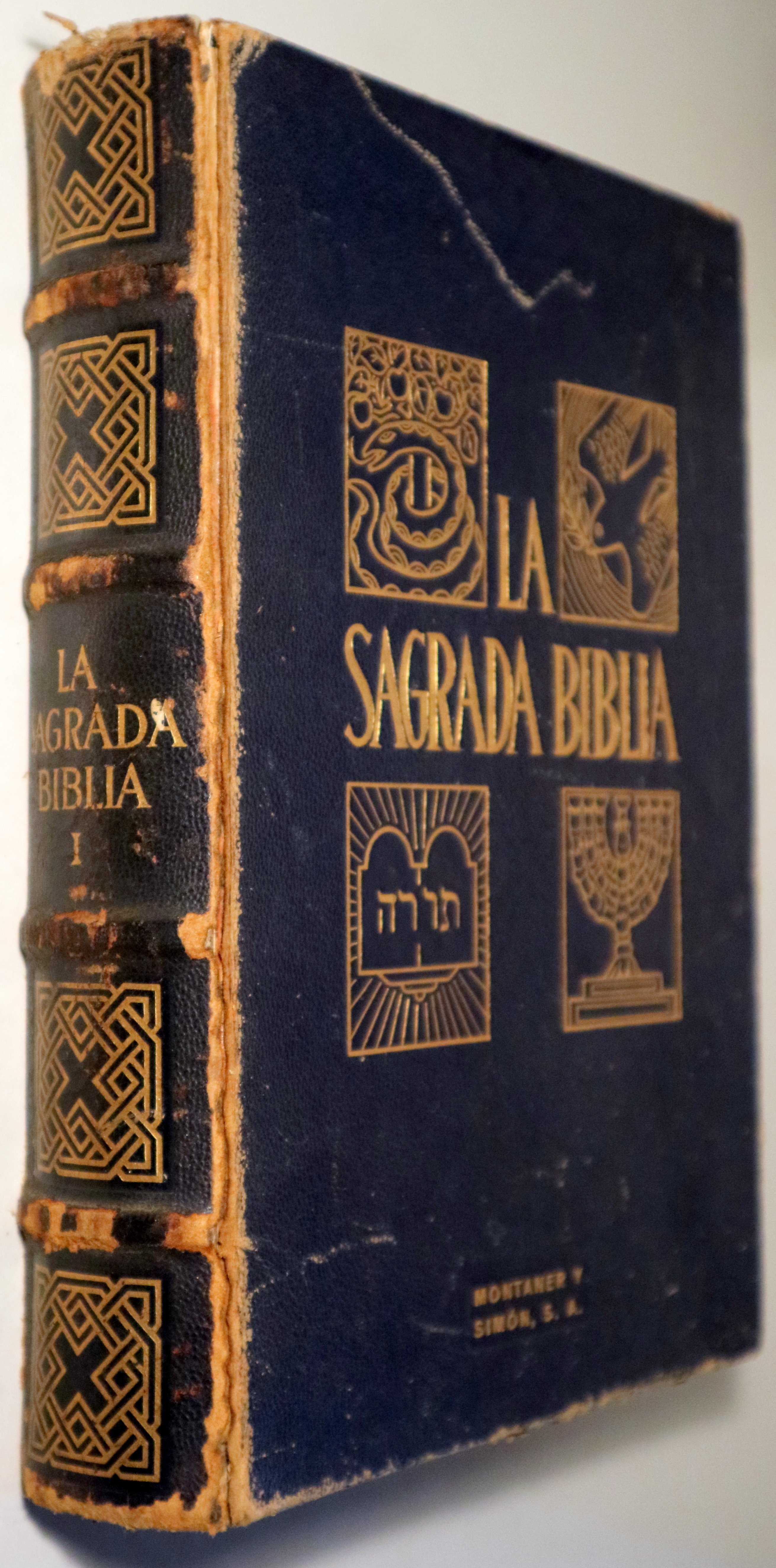 LA SAGRADA BIBLIA. Tomo I. Antiguo testamento. Pentateuco. Libros históricos - Barcelona 1961. Muy ilustrada