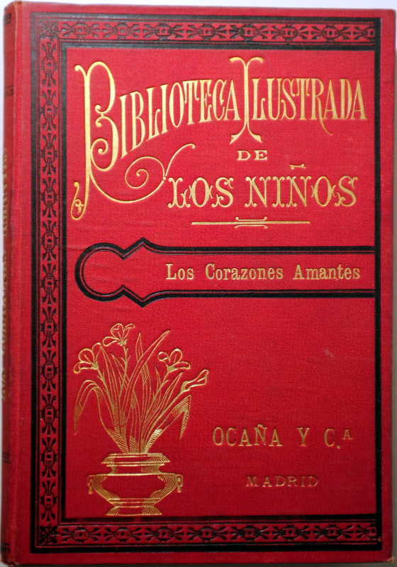 LOS CORAZONES AMANTES. Madre e hija. Hija y padre - Madrid c. 1890 - Ilustrado