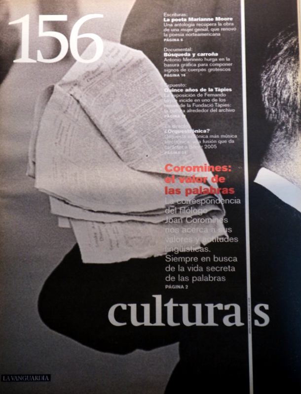 CULTURAS Nº 156: Coromines: el valor de las palabras - Barcelona 2005 - Ilustrado