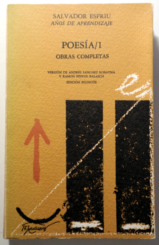 POESÍA / 1 - Barcelona 1980 - Edición bilingüe - 1ª edición en español