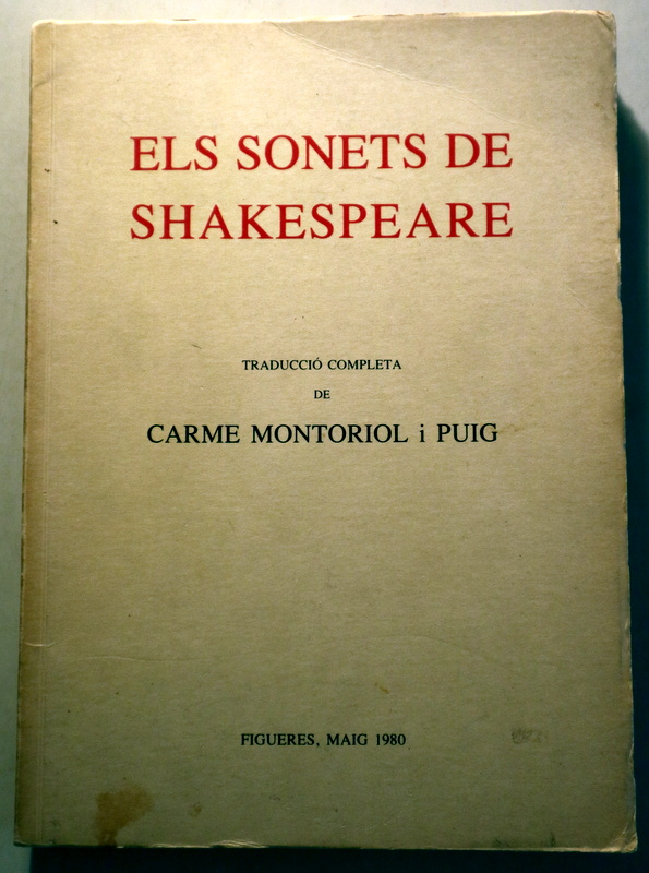 ELS SONETS DE SHAKESPEARE - Figueres 1980