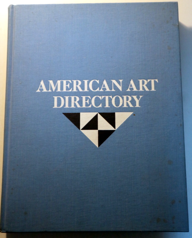 AMERICAN ART DIRECTORY - New York - London 1970