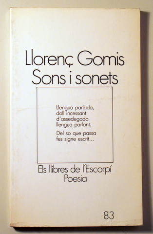 SONS I SONETS - Barcelona 1984