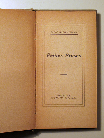 PETITES PROSES - Barcelona c. 1920 - 1ª edició