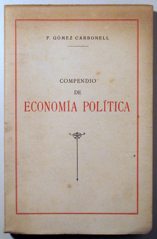 COMPENDIO DE ECONOMÍA POLÍTICA - Barcelona 1939