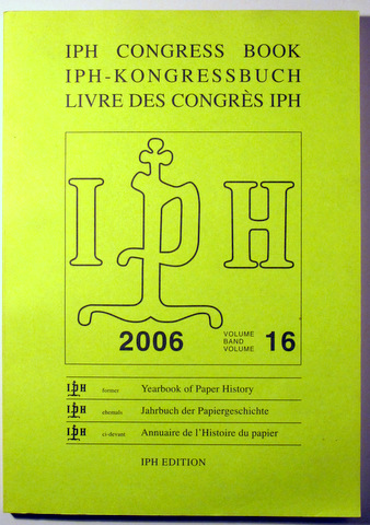 IPH CONGRESS BOOK. IPH-KONGRESSBUCH. LIVRE DES CONGRES IPH - Vol. 16