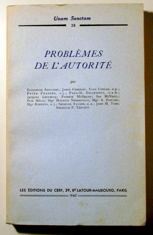 PROBLÈMES DE L'AUTORITÉ - Paris 1962