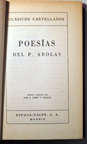 POESIAS - Madrid 1949 - Tela editorial