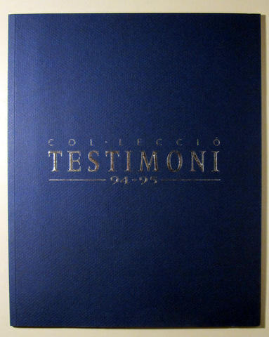 COL·LECCIÓ TESTIMONI 94-95 - Barcelona 1996