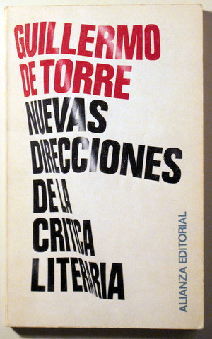 NUEVAS DIRECCIONES DE LA CRÍTICA LITERARIA - Madrid 1970