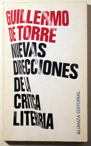 NUEVAS DIRECCIONES DE LA CRÍTICA LITERARIA - Madrid 1970