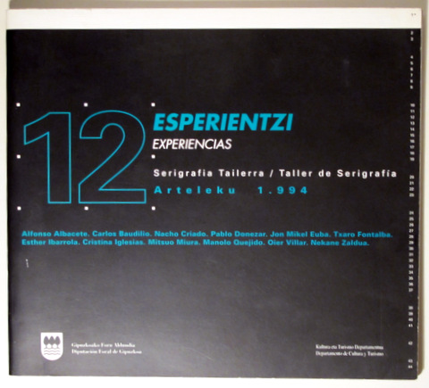 12 ESPERIENTZI EXPERIENCIAS- Taller de serigrafía - Gipuzkoa 1994 - Muy ilustrado