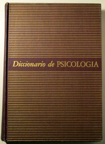 DICCIONARIO DE PSICOLOGÍA - México 1963