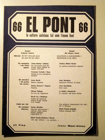 EL PONT. Núm 66 - Barcelona