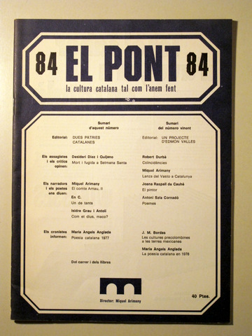 EL PONT. Núm 84 - Barcelona