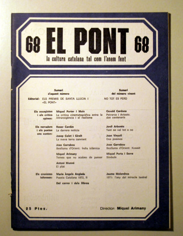 EL PONT. Núm 68 - Barcelona