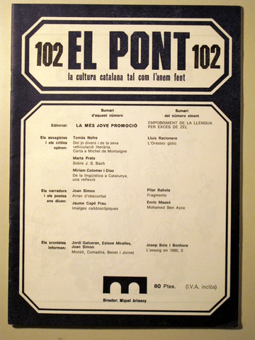 EL PONT. Núm 102 - Barcelona