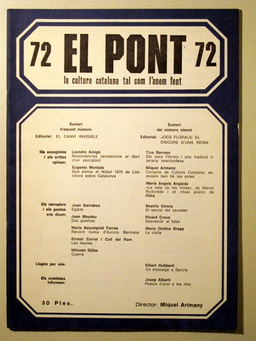 EL PONT. Núm 72 - Barcelona