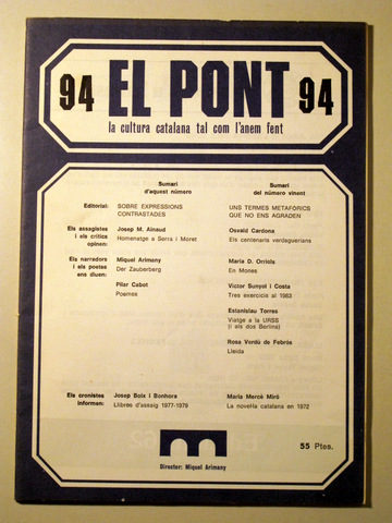 EL PONT. Núm 94 - Barcelona