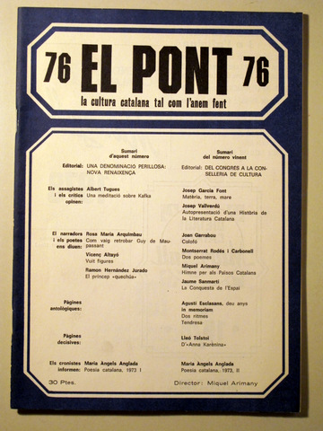 EL PONT. Núm 76 - Barcelona