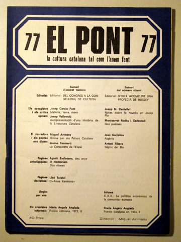EL PONT. Núm 77 - Barcelona