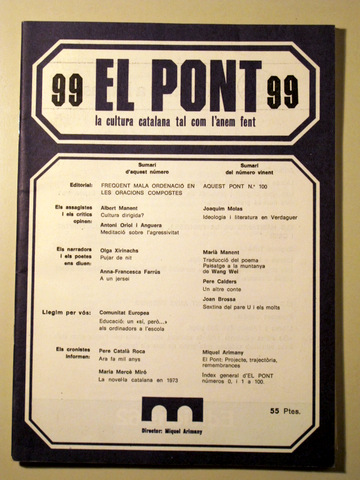 EL PONT. Núm 99 - Barcelona