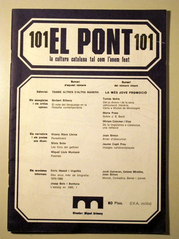 EL PONT. Núm 101 - Barcelona
