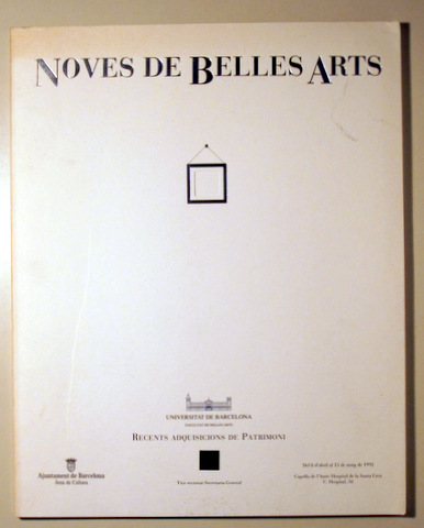 NOVES DE BELLES ARTS - Barcelona 1992 - Molt il·lustrat