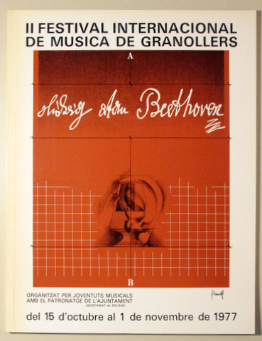 II FESTIVAL INTERNACIOANL DE MÚSICA DE GRANOLLERS. Ludwig Van Beethoven 1977