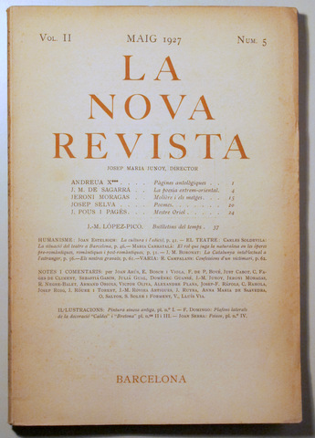 LA NOVA REVISTA núm. 5 - Maig 1927