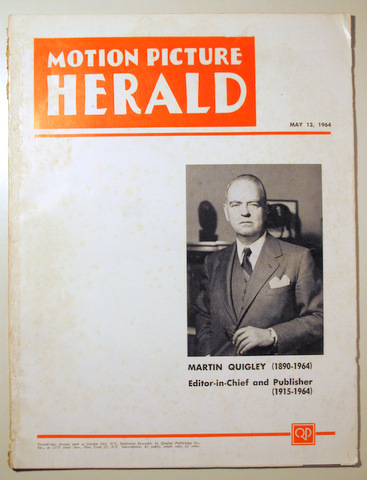 MOTION PICTURE HERALD May 13, 1864 - New York 1964 - Ilustrado