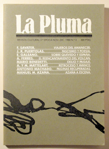 LA PLUMA. Revista cultural. 2ª época. Nº 3 - Diciembre 1980