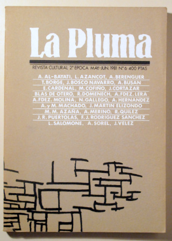 LA PLUMA. Revista cultural. 2ª época. Nº 6 - Mayo-Junio 1981
